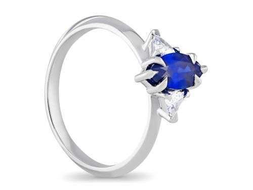 Sapphire & Diamond Ring
