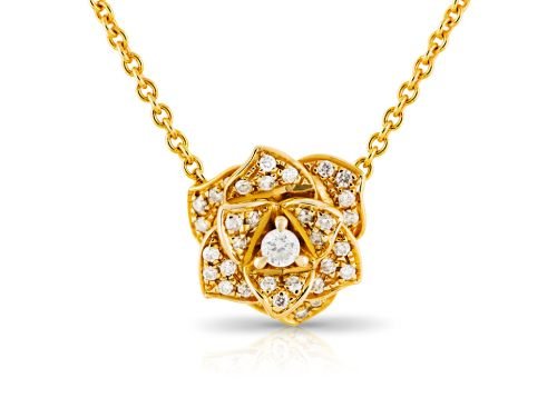 Piaget Diamond Rose Pendant (1)