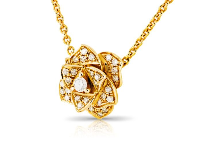 Piaget Diamond Rose Pendant - Image 2