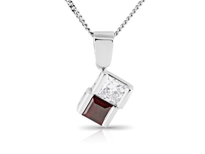 Ruby & Diamond Pendant and Earring Sets - Image 2