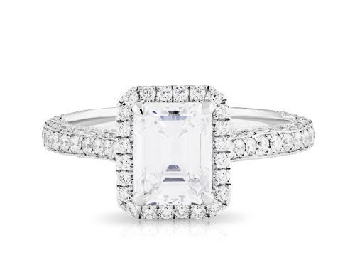 Emerald Cut Solitaire Diamond Ring (1)