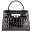 Lalage Fonteyn Mignon Croc Print Bag (2)