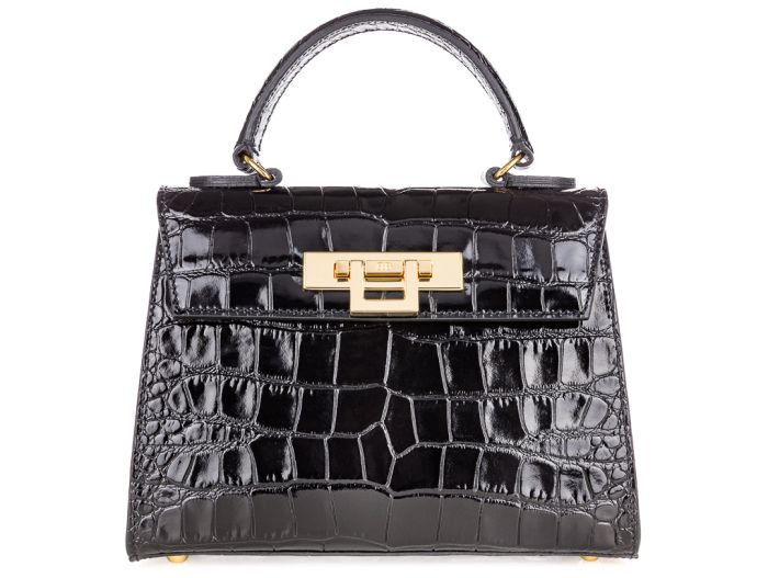 Lalage Fonteyn Mignon Croc Print Bag (2)