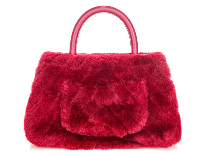 Chanel Shearling Coco Top Handle Bag