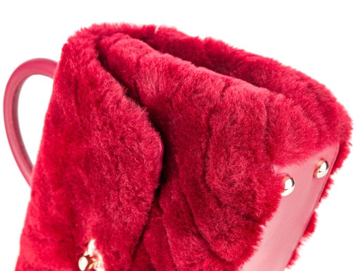 Chanel Shearling Coco Top Handle Bag
