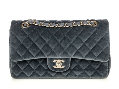 Chanel Velvet Double Flap Bag