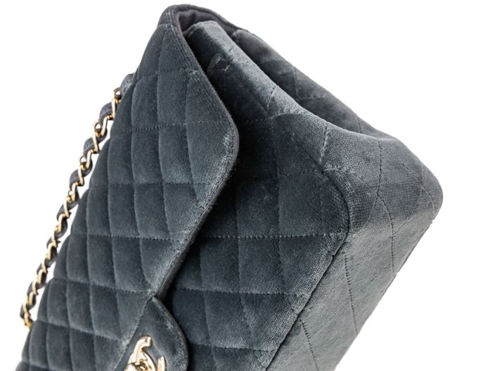 Chanel Velvet Double Flap Bag