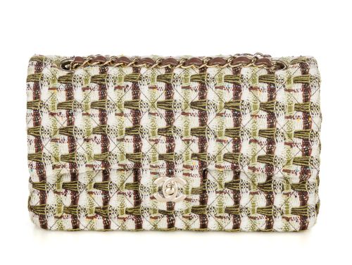 Chanel Tweed Medium Double Flap Bag