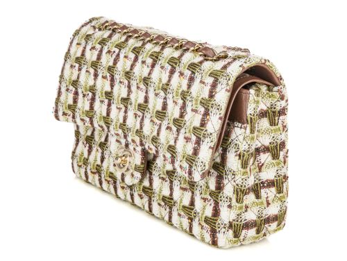 Chanel Tweed Medium Double Flap Bag