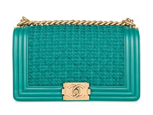 Chanel Tweed Medium Boy Flap Bag