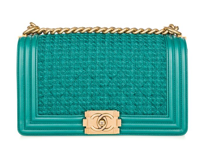 Chanel Tweed Medium Boy Flap Bag