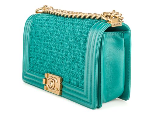 Chanel Tweed Medium Boy Flap Bag