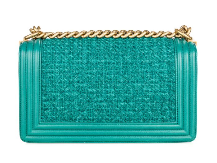 Chanel Tweed Medium Boy Flap Bag