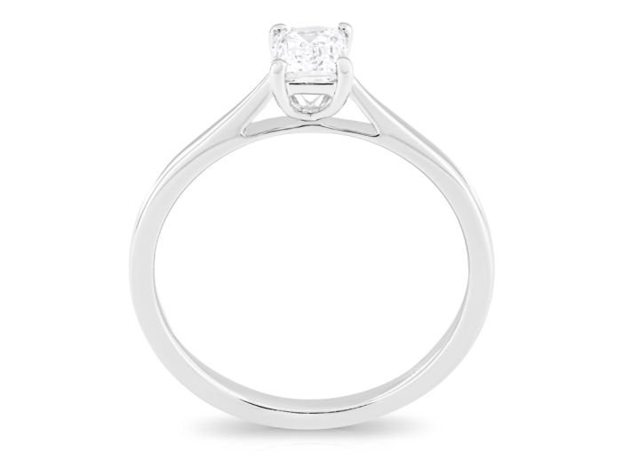Emerald Cut Solitaire Ring - Image 3