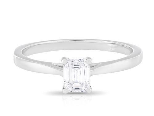 Emerald Cut Solitaire Ring