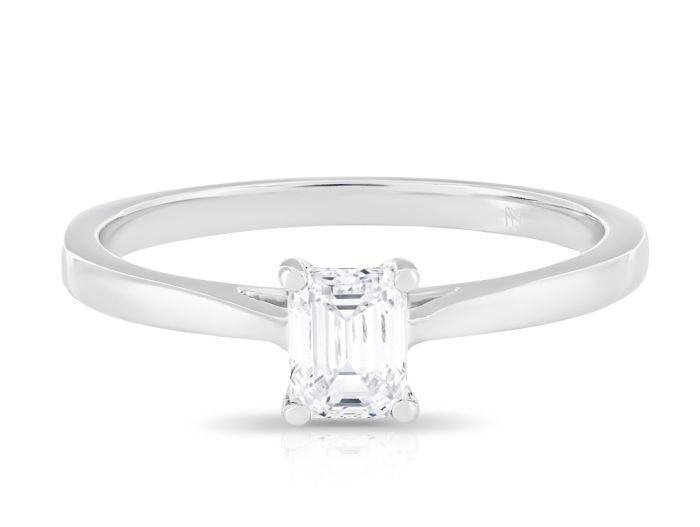 Emerald Cut Solitaire Ring