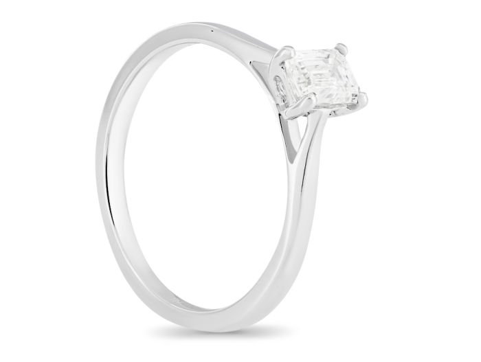 Emerald Cut Solitaire Ring - Image 2
