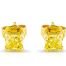 Fancy Yellow Diamond Stud Earrings