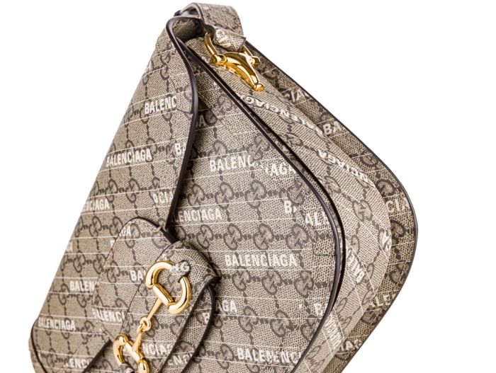 GUCCI x Balenciaga GG Supreme Canvas The Hacker Bag - Image 4