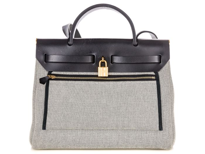 Hermes Chaine D'ancre Toile Canvas Bag - Image 3