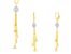 Italian Caged Earrings and Necklace Set (6)