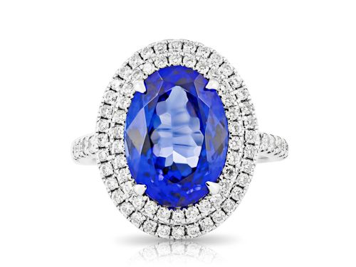 Tanzanite and Diamond Ring
