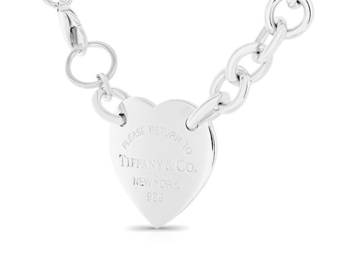 Tiffany & Co Heart Tag Chain Link Choker - Image 2