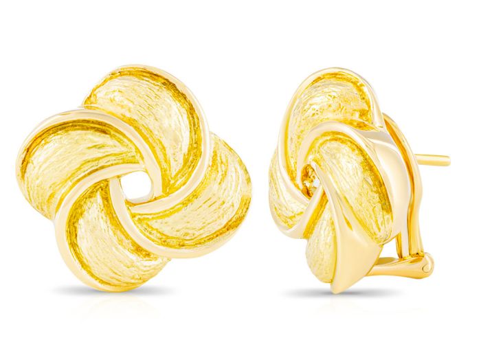 Flower Gold Earrings - Image 3