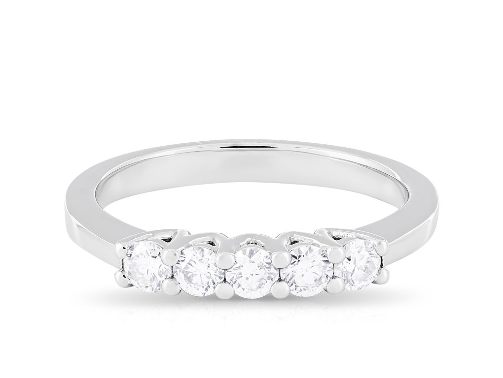 Five Diamond Stone Ring (1)