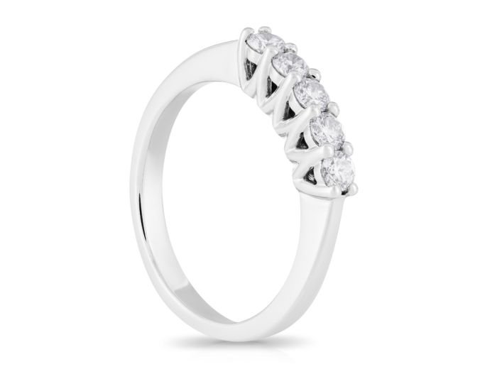 Five Diamond Stone Ring - Image 2