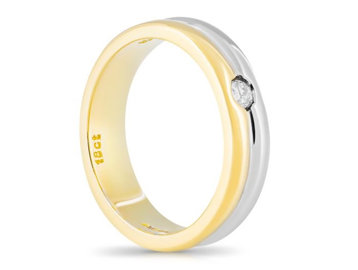 Two Tone Diamond Ring - Image 2