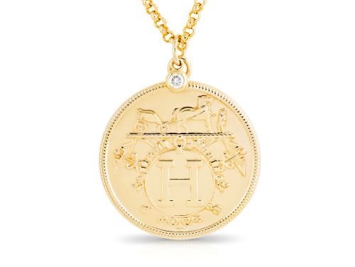 Hermes Ex-Libris Long Necklace (1)