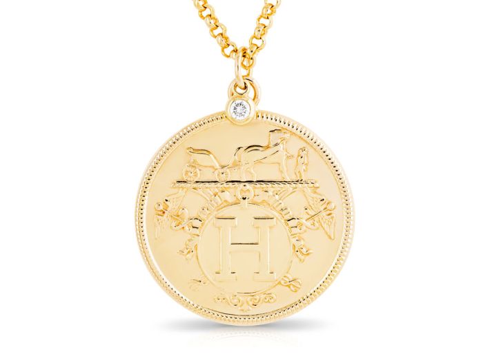 Hermes Ex-Libris Long Necklace (1)