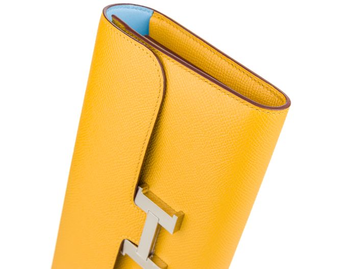 Hermes Soufre Epsom Constance Long Wallet - Image 4