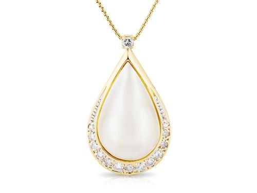 Pearl & Diamond Necklace