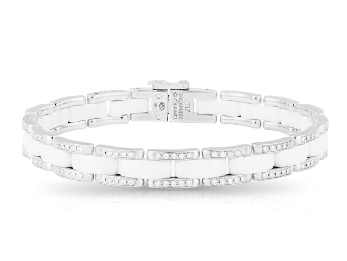 Chanel Ultra Diamond & White Ceramic Bracelet. (1)