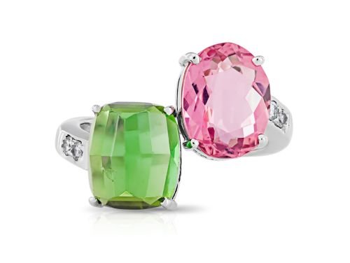 Gemstone and Diamond Ring