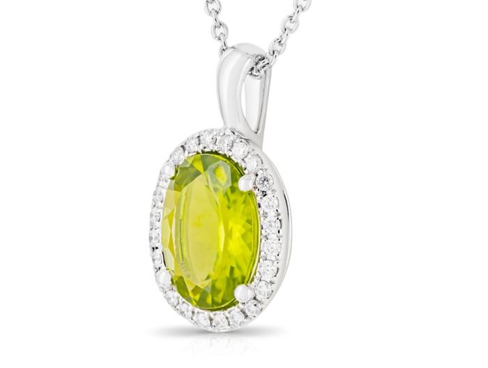 Mappin & Webb Peridot and Diamond Necklace - Image 2