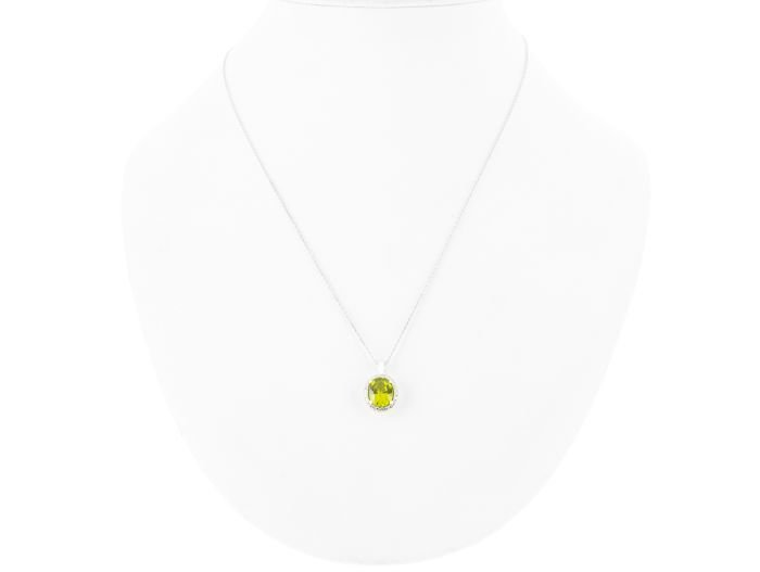 Mappin & Webb Peridot and Diamond Necklace (3)