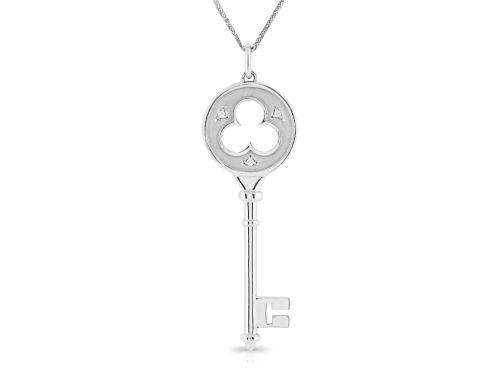 Tiffany Diamond Clover Key Pendant