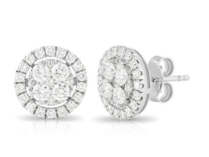 Diamond Stud Earrings - Image 2