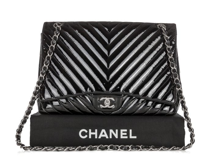 Chanel Classic Patent Single Maxi Flap Bag (1)