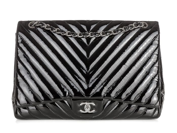 Chanel Classic Patent Single Maxi Flap Bag (2)