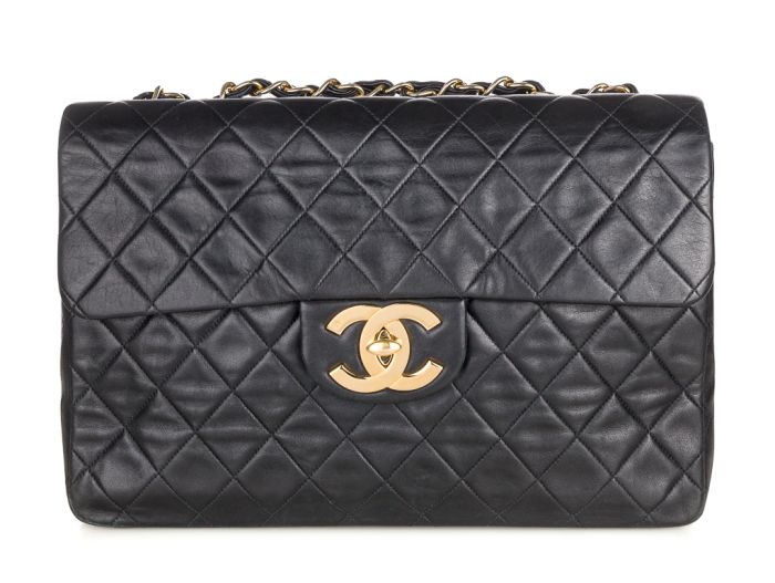 Chanel Vintage Single Maxi Flap Bag (2)