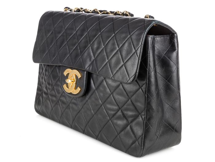 Chanel Vintage Single Maxi Jumbo Flap Bag - Image 2