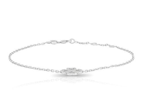 Diamond Four Leaf Clover Bracelet (1)