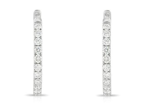 Diamond Hoop Earrings (1)