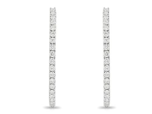 Diamond Hoop Earrings (1)