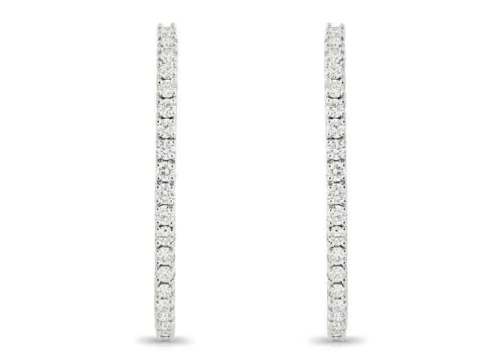 Diamond Hoop Earrings (1)