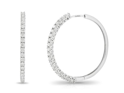 Diamond Hoop Earrings (2)